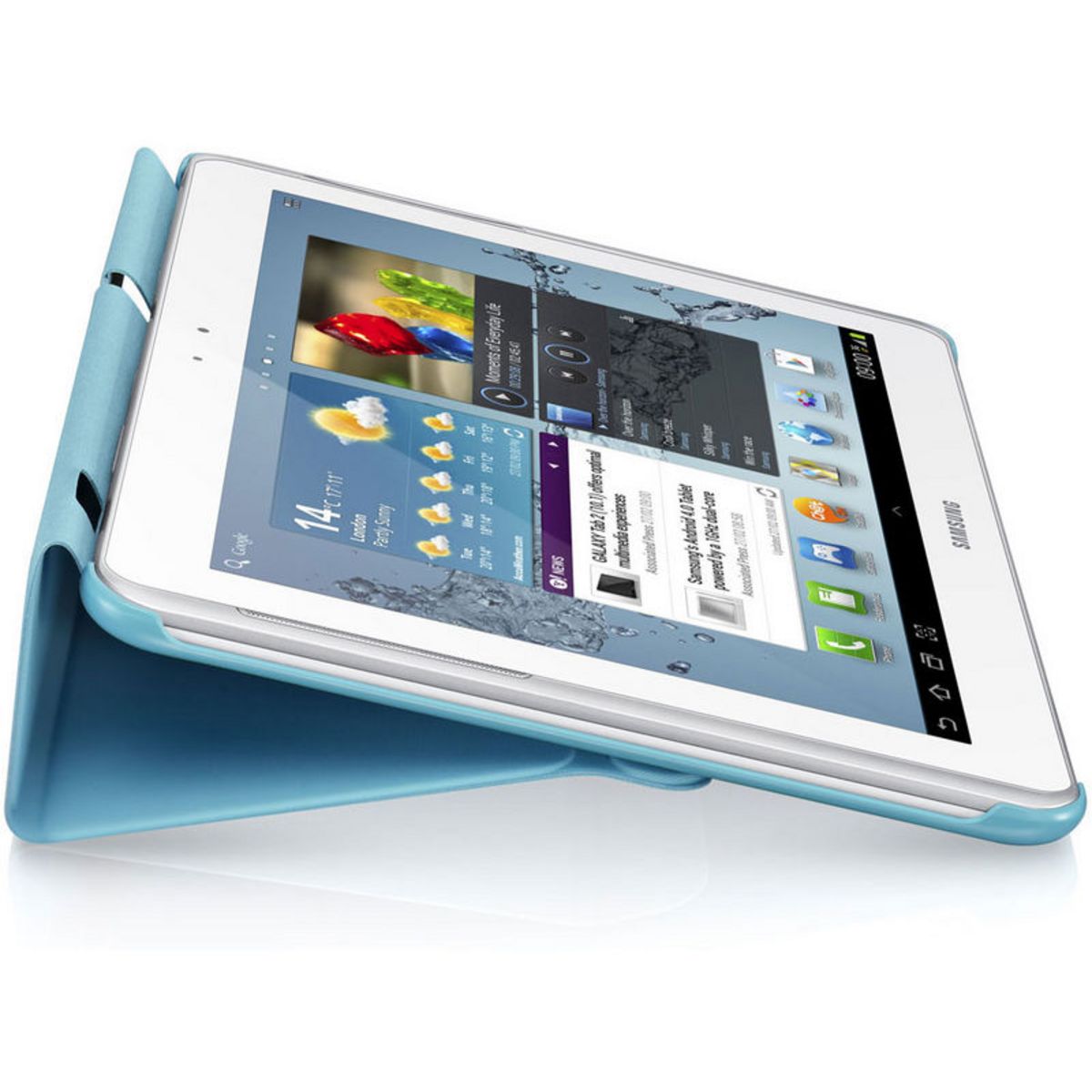 SAMSUNG housse pour tablette Etui Rabat Bleu