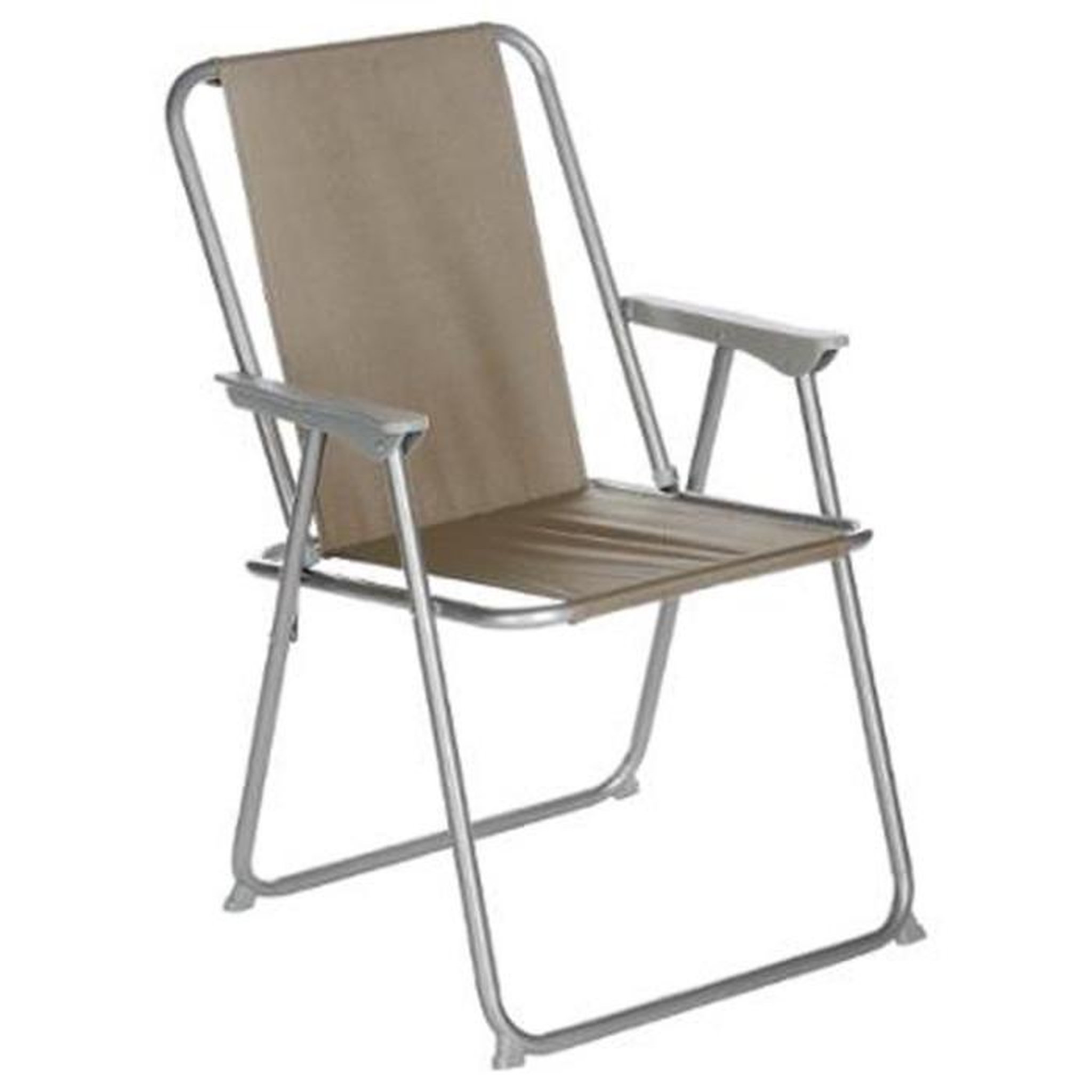 Voir la diapositive 2 : Cote detente Lot de 6 Chaises de Camping Pliantes  Grecia  74cm Taupe