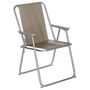 Voir la diapositive 2 : Paris Prix Lot de 6 Chaises de Camping Pliantes  Grecia  74cm Taupe