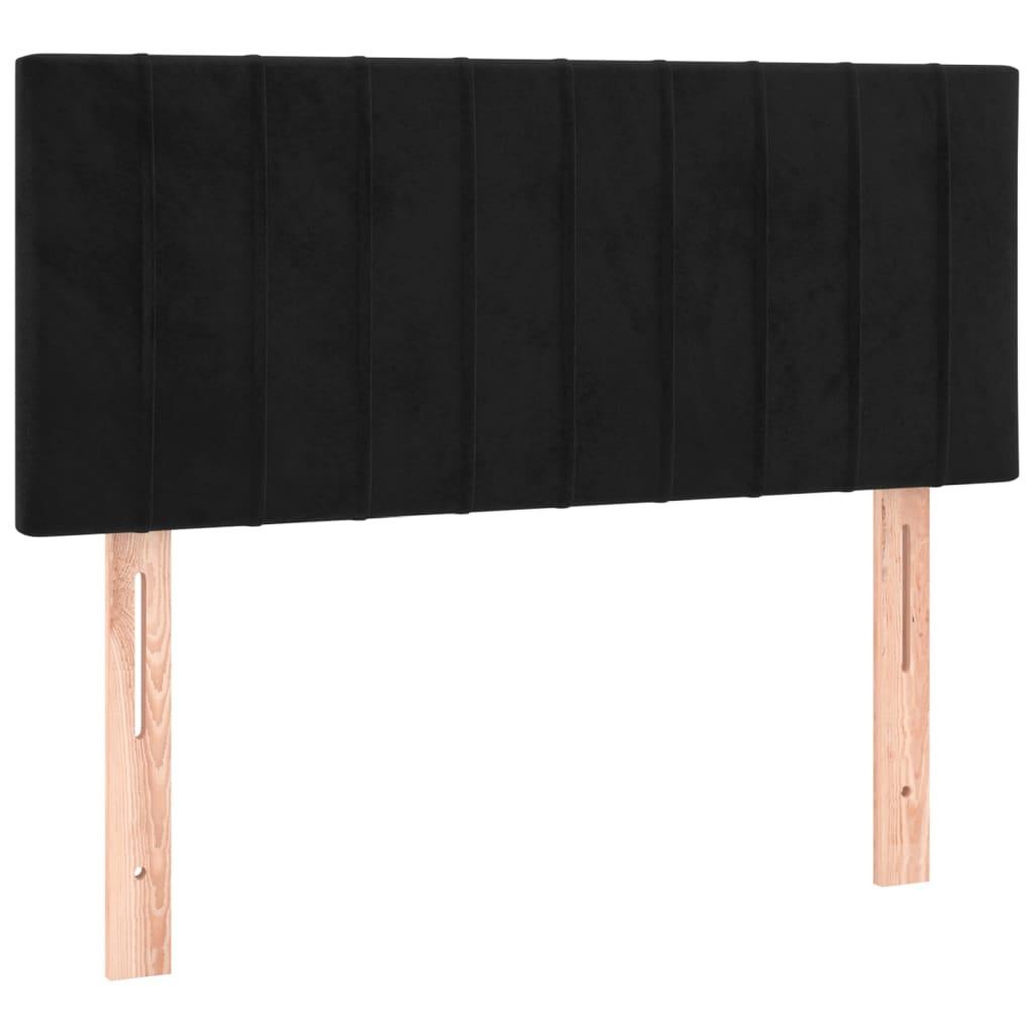 Voir la diapositive 4 : VIDAXL Tete de lit a LED Noir 90x5x78/88 cm Velours