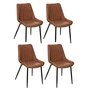 Voir la diapositive 1 :  Lot de 4 Chaises Design  Olwen  81cm Naturel