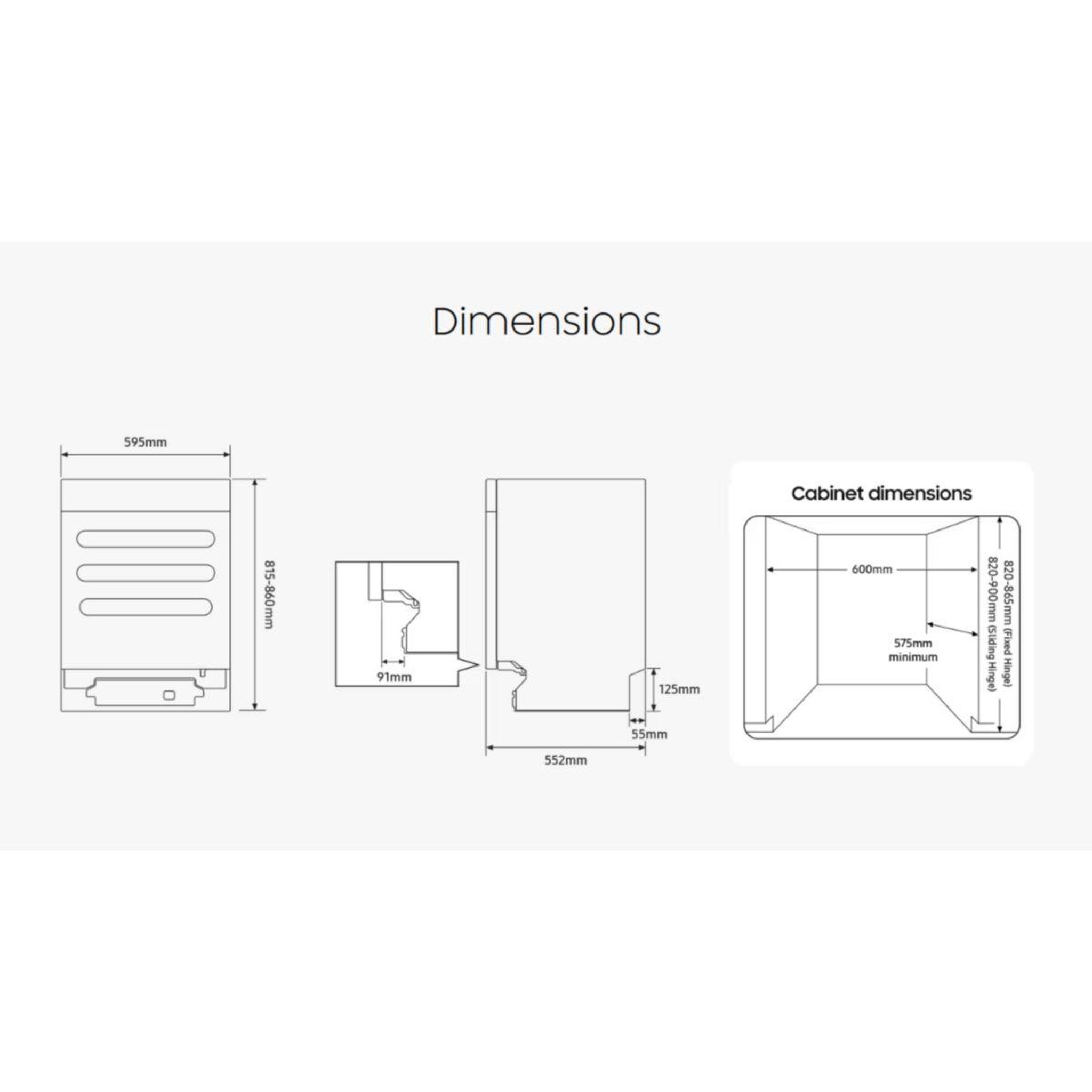 Voir la diapositive 5 : Samsung Lave vaisselle encastrable dw60dg790i00