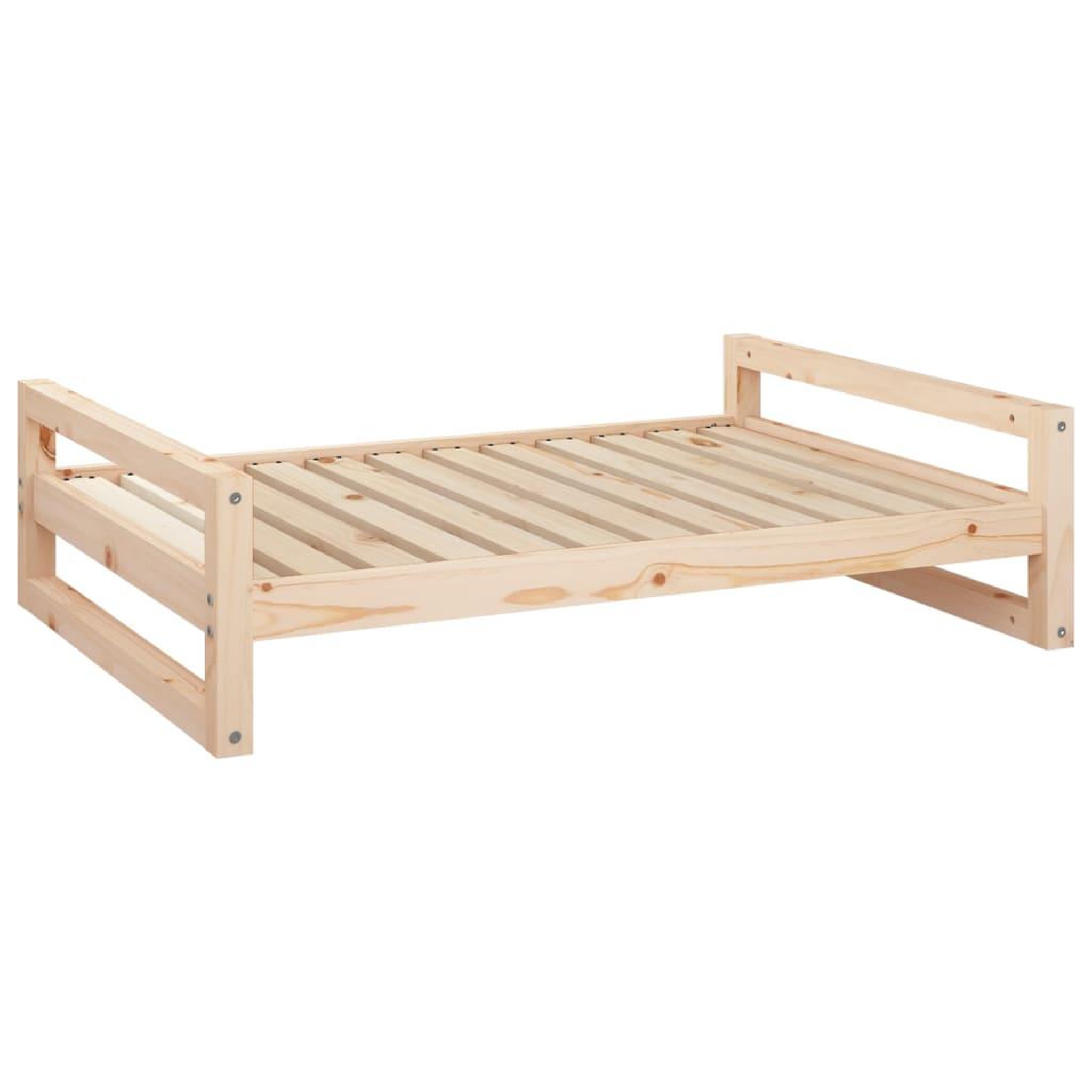 Voir la diapositive 2 : VIDAXL Lit pour chien 105,5x75,5x28 cm Bois de pin solide