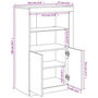 Voir la diapositive 6 : VIDAXL Armoire laterale avec lumieres LED gris beton bois d'ingenierie