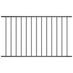 VIDAXL Panneau de cloture Acier enduit de poudre 1,7x0,75 m Noir