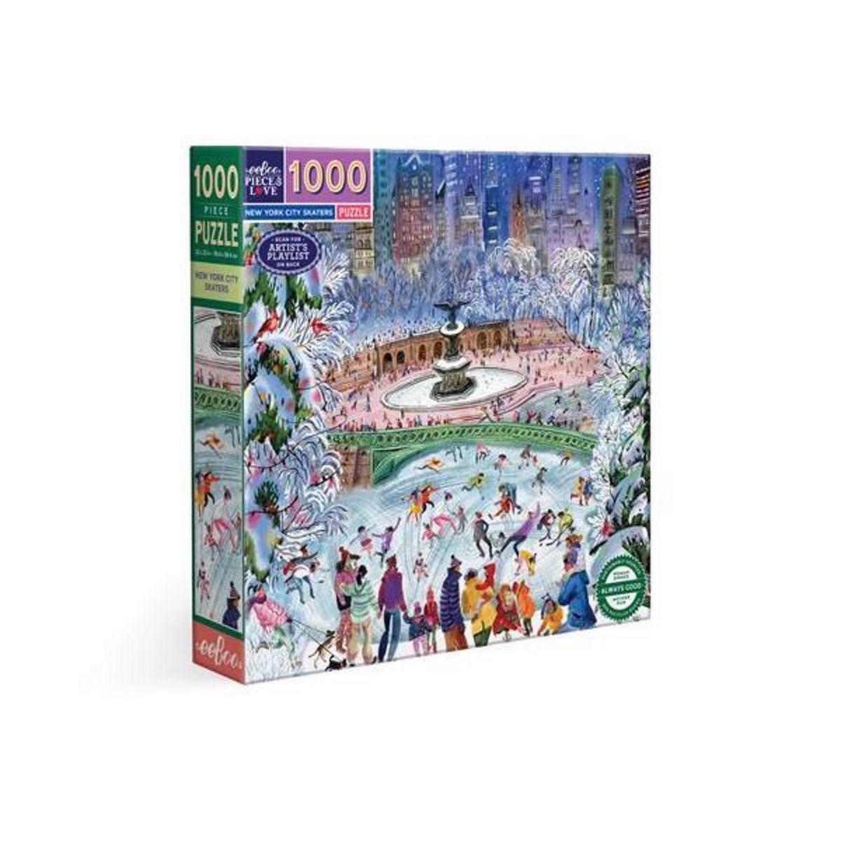 Eeboo Puzzle 1000 pièces Eeboo New York City Skaters