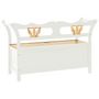 Voir la diapositive 5 : VIDAXL Banc Blanc 107x45x75,5 cm Bois de sapin solide