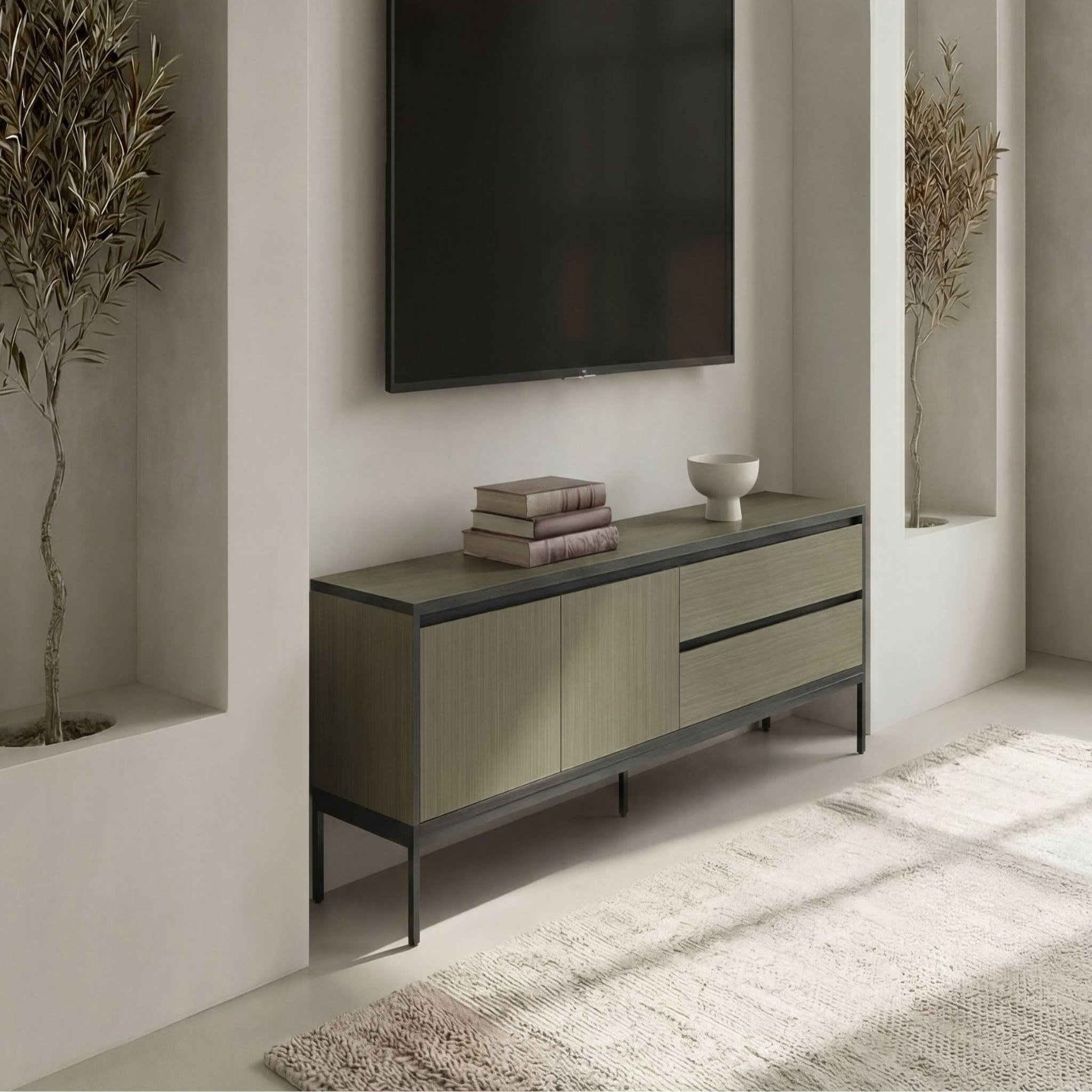Voir la diapositive 3 : CASANOVA PARIS Vana - meuble tv 180cm en mélamine