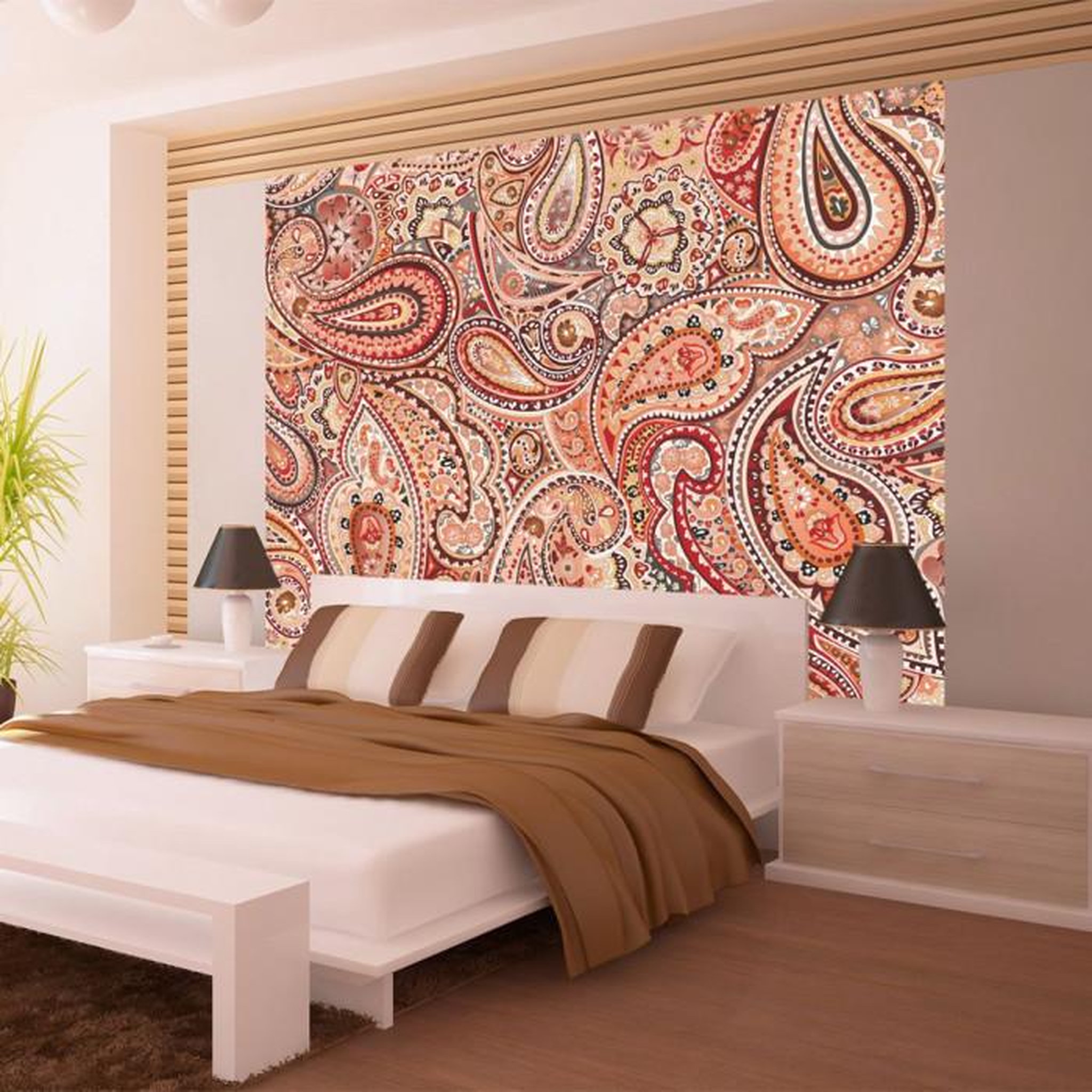 Paris Prix Papier Peint  Une Touche D'Orient. Coloris disponibles : Multicolore