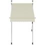 Voir la diapositive 2 : VIDAXL Auvent manuel retractable 100 cm Creme