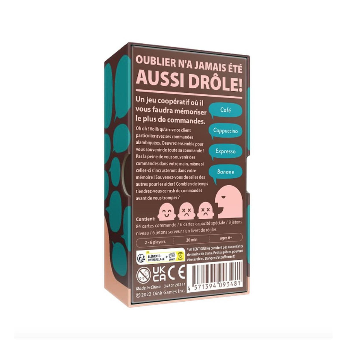 OINK GAMES Order overload - Jeu de memoire cooperatif