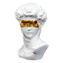 Voir la diapositive 1 : Paris Prix Statuette Déco  David avec Masque  15cm Blanc