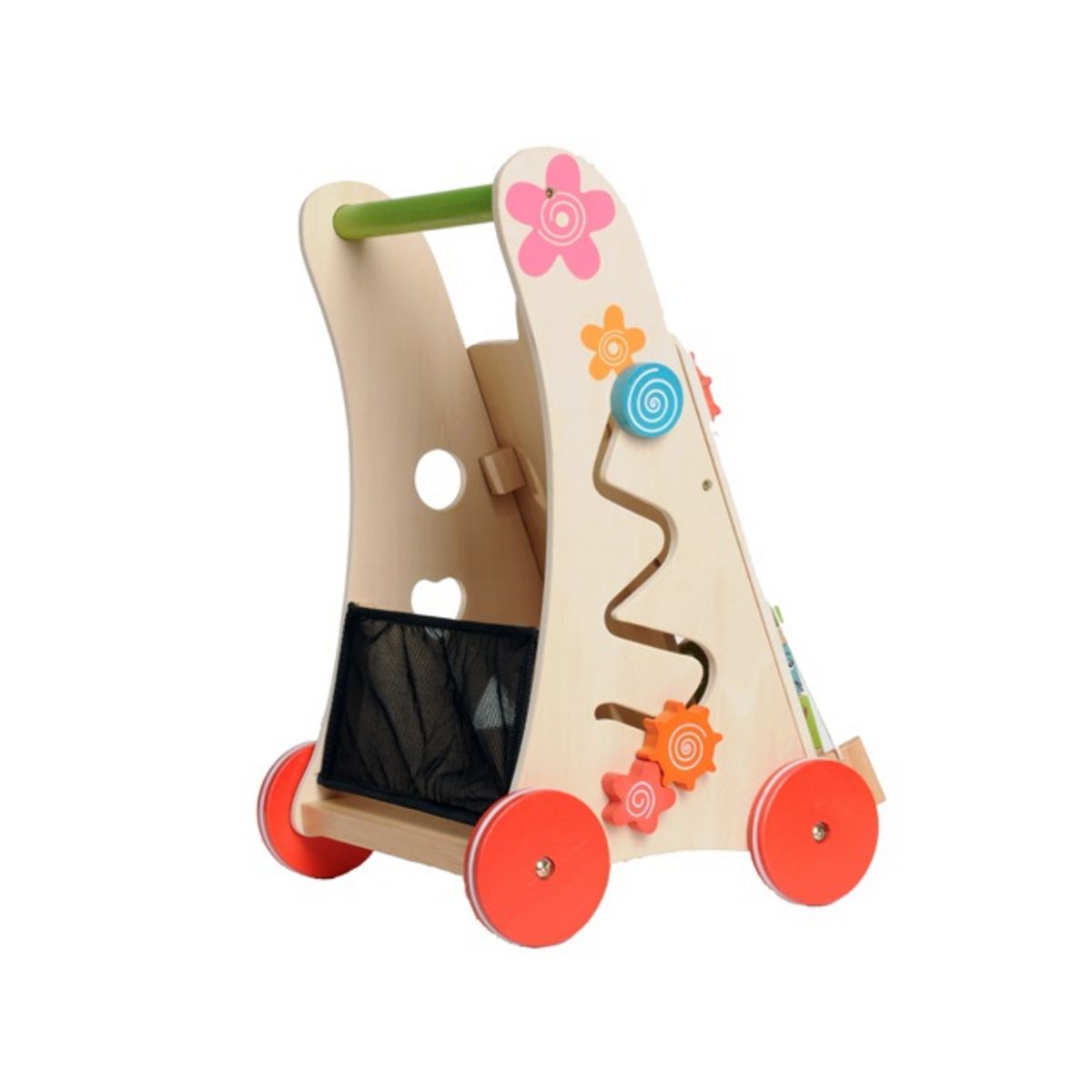 EVEREARTH Chariot de marche - Trotteur avec jeux en bois