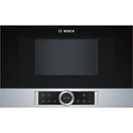 BOSCH Micro-ondes solo encastrable 21l 900w inox - bfl634gs1