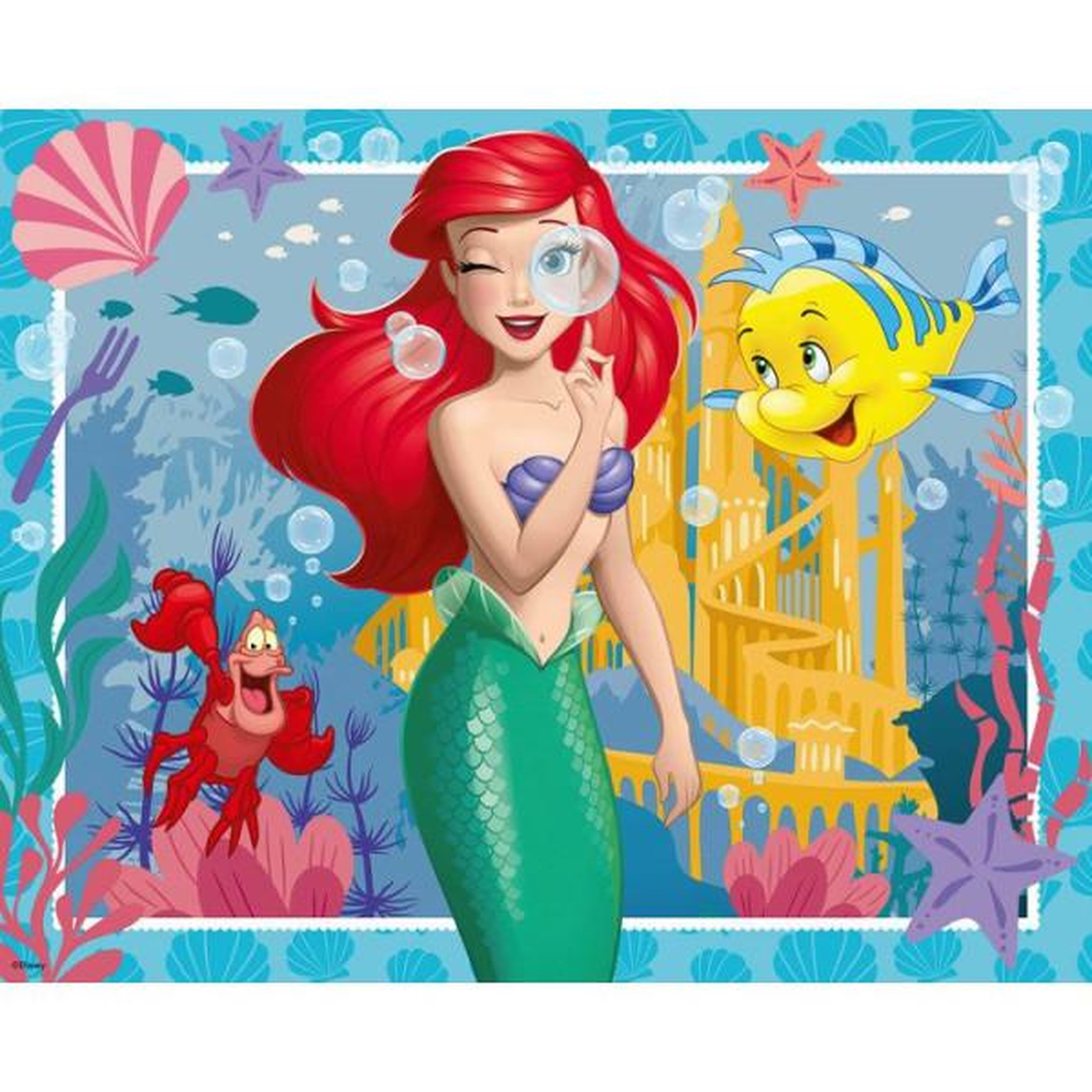 Voir la diapositive 2 : RAVENSBURGER Ravensburger - puzzle enfant de 48 pieces - princesse ariel - boite forme - 12004396