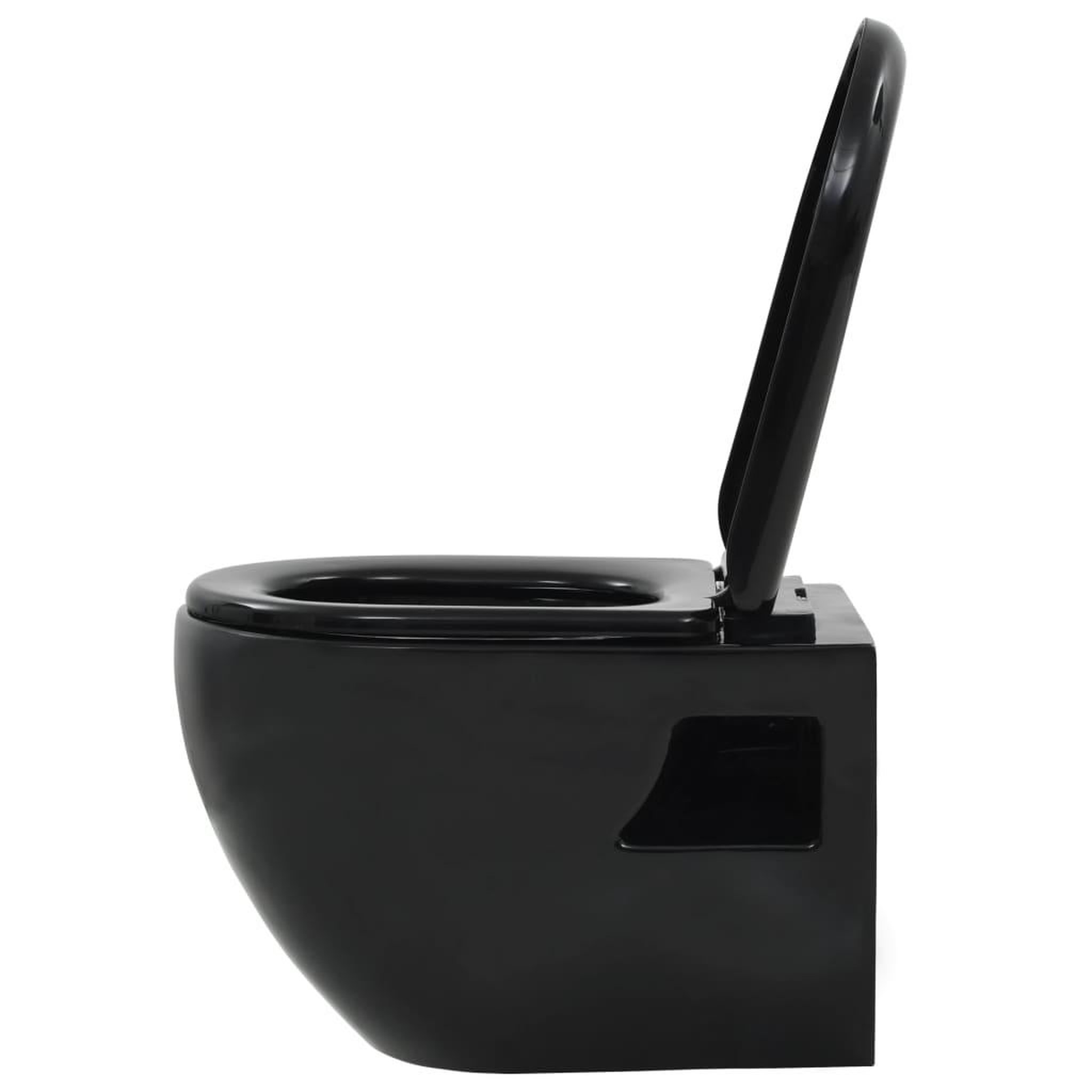 Voir la diapositive 5 : VIDAXL Toilette suspendue au mur avec reservoir cache ceramique noir