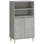 Voir la diapositive 2 : VIDAXL Buffet haut Gris beton 60x36x110 cm Bois d'ingenierie