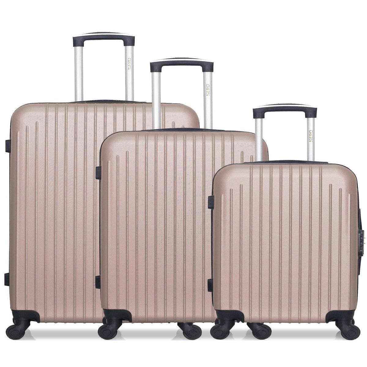 HERO HERO - Lot de 3 - Valise grand format, valise weekend et valise cabine CARPATES