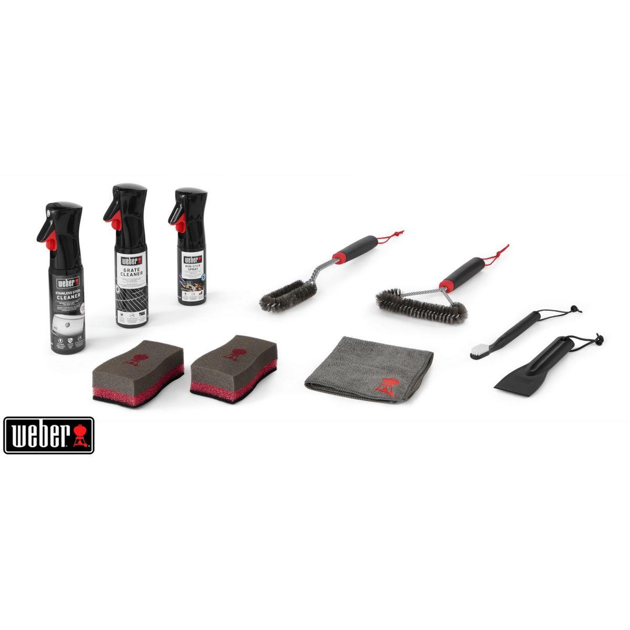 Voir la diapositive 1 : Weber Nettoyant barbecue Kit de nettoyage bbq gaz inox