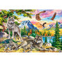 Voir la diapositive 1 : Castorland Puzzle 1000 pièces : Famille de loups et aigles