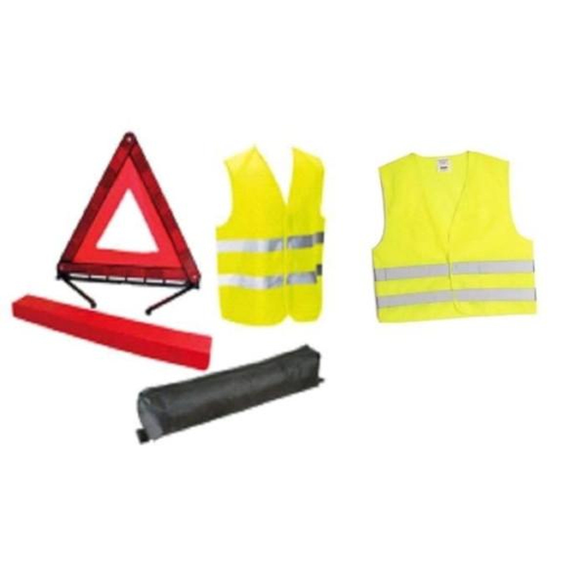 HTC EQUIPEMENT Pack sécurité - htc equipement - 1 triangle de présignalisation + 2 gilets de sécurité adulte xl