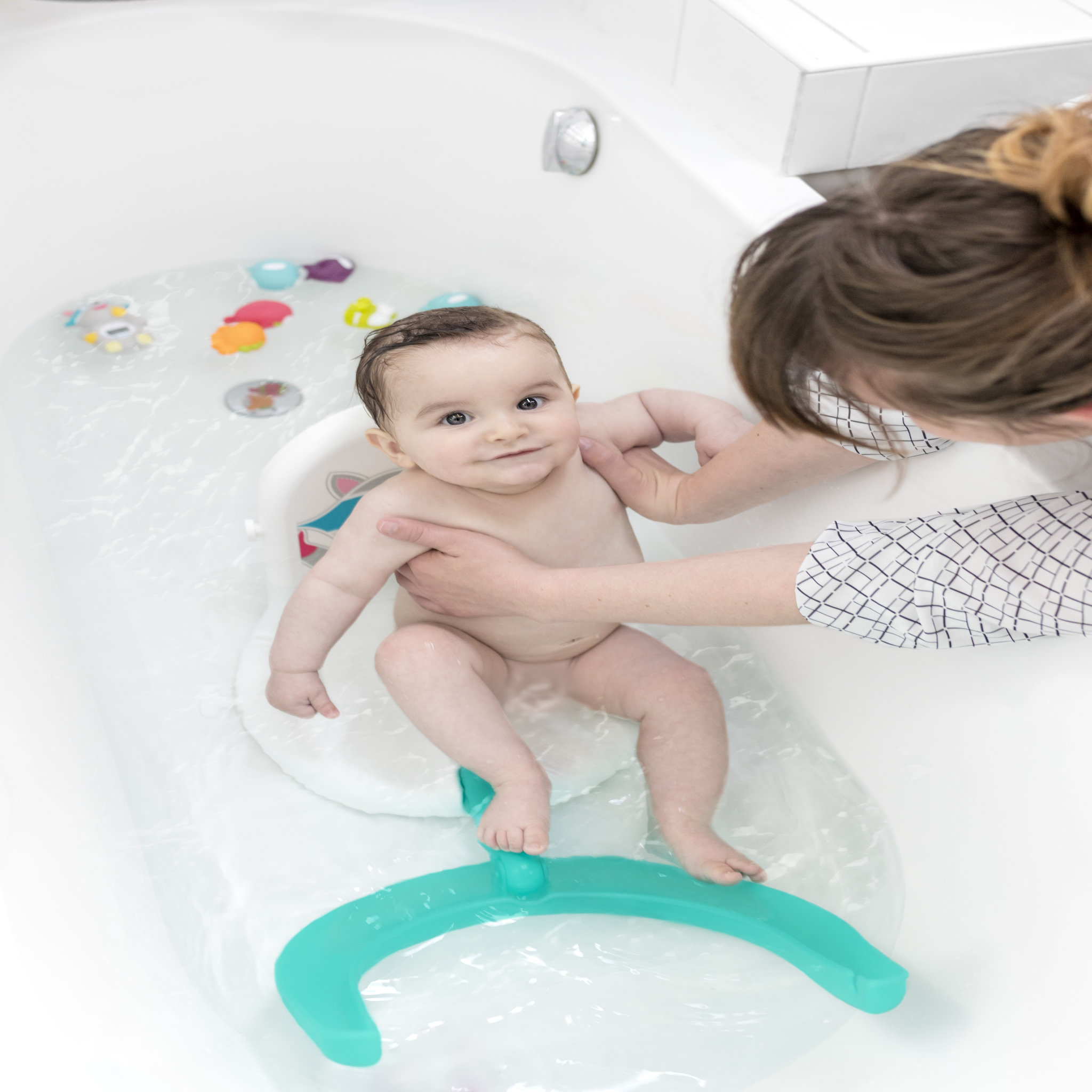 Voir la diapositive 5 : BADABULLE Fauteuil de bain pliable Racoon