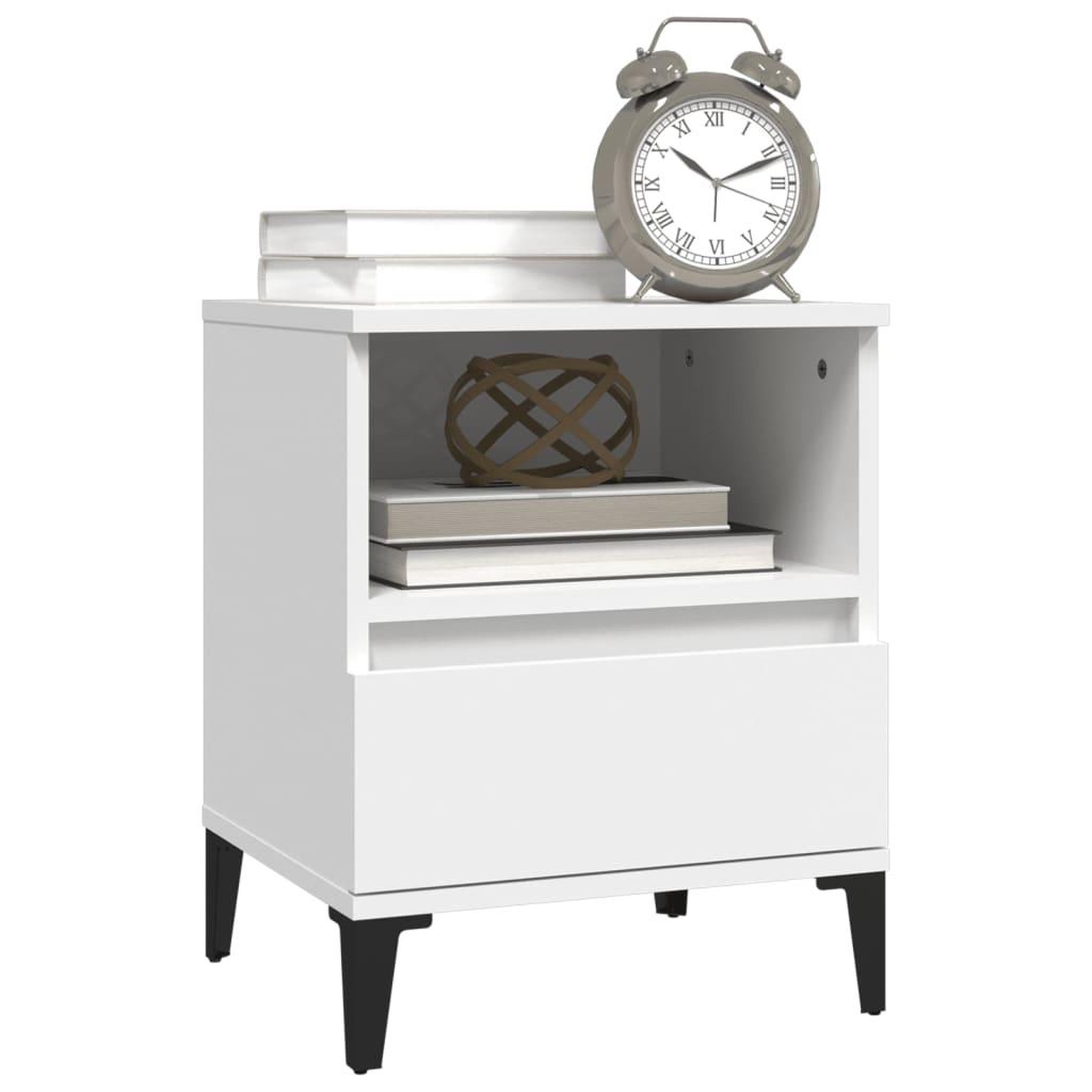 Voir la diapositive 4 : VIDAXL Tables de chevet 2 pcs Blanc 40x35x50 cm