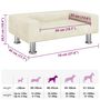 Voir la diapositive 6 : VIDAXL Lit pour chien creme 70x45x26,5 cm velours