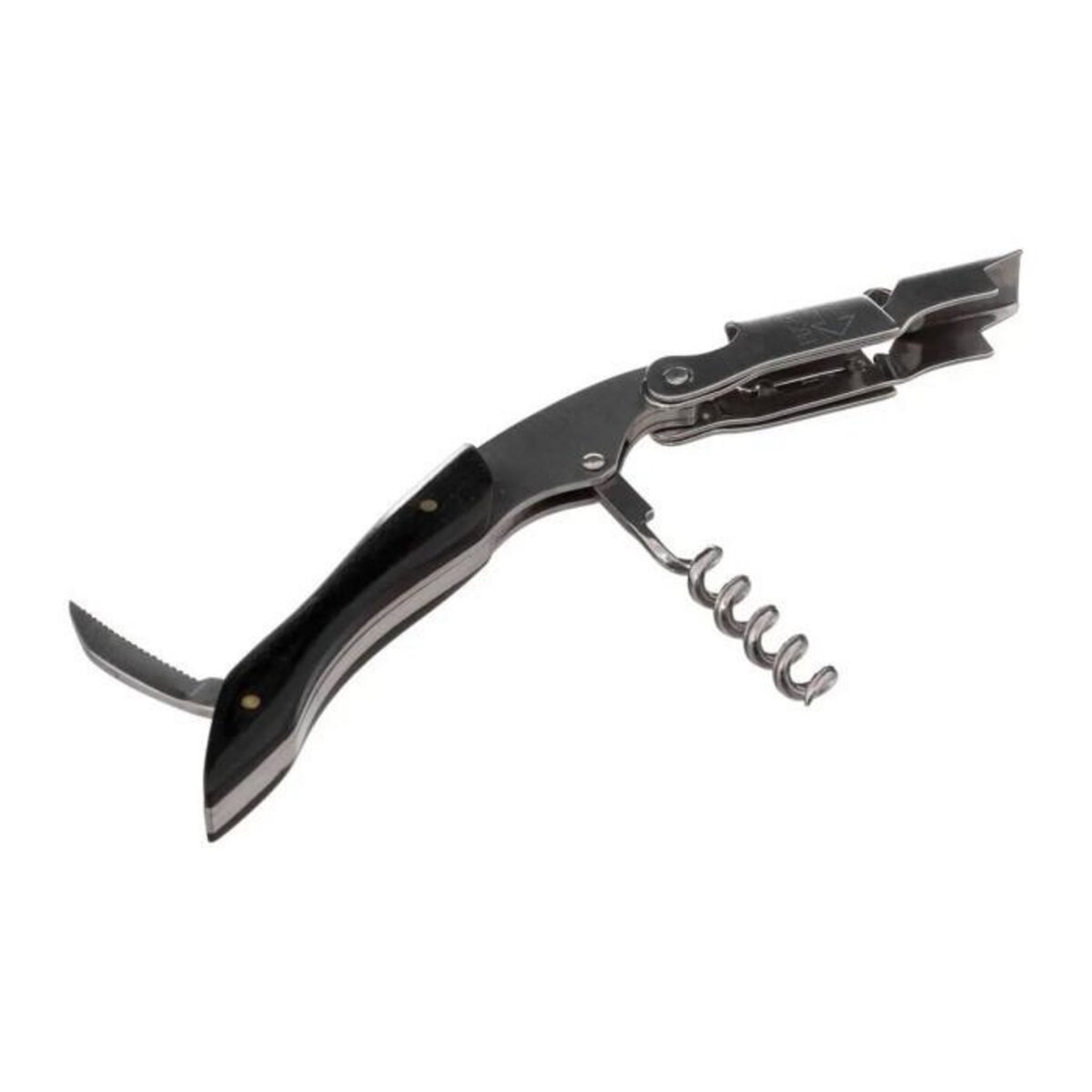 SECRET DE GOURMET Tire-Bouchon en Inox  Limonadier  12cm Noir