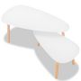 Voir la diapositive 5 : VIDAXL Ensemble de tables basses 2 pcs Bois de pin massif Blanc