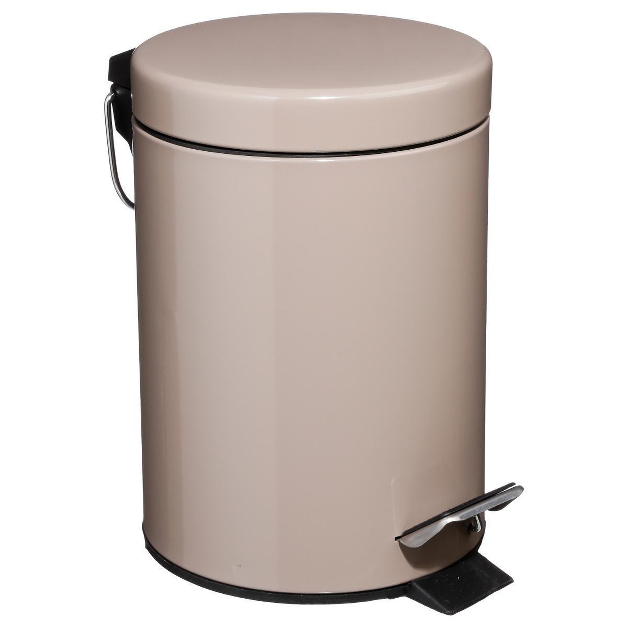 FIVE Poubelle de salle de bain  métal  3l taupe