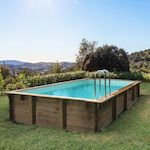 Habitat et Jardin Piscine bois en kit rectangle   Tampa 145   - 7.20 x 4.20 x 1.44 m