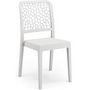 Voir la diapositive 1 : MARKET24 Lot de 4 chaises - ARETA - TICHE - 51 x 46 x H88 cm - Blanc