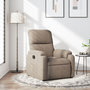 Voir la diapositive 1 : VIDAXL Fauteuil inclinable taupe tissu microfibre