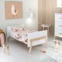 Voir la diapositive 4 : AT4 Lit bébé évolutif en bois CANAILLE Blanc et Hêtre Verni 70 x 140 cm