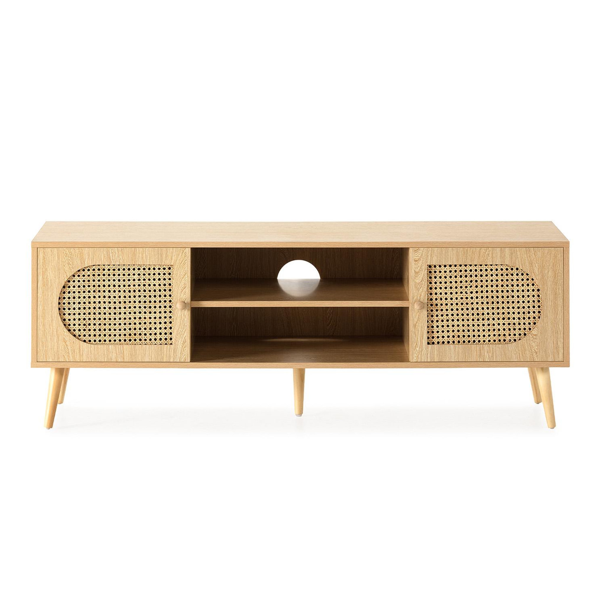 Voir la diapositive 4 : VS VENTA-STOCK Meuble Tv Luna 2 portes couleur Chêne