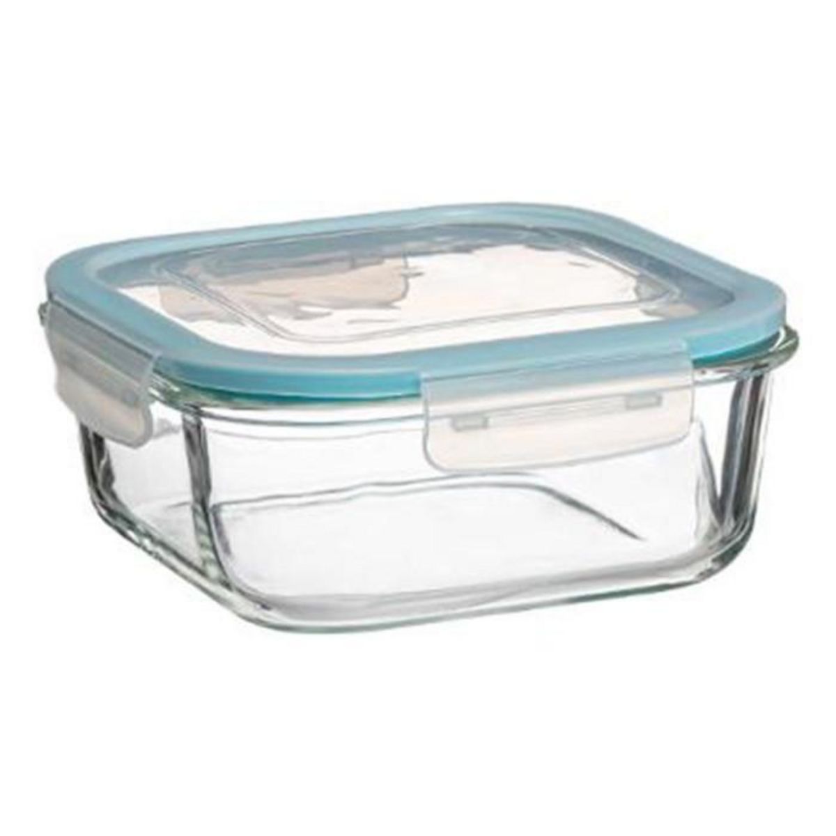 FIVE Lot de 3 Boîtes de Conservation Carrées  Clipeat  18cm Bleu