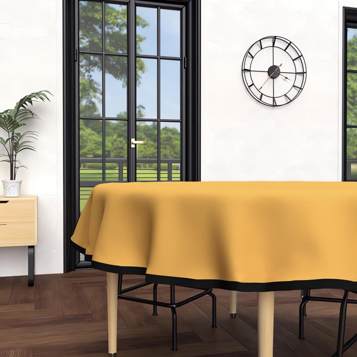 SOLEIL D'OCRE Nappe anti-tâches en microfibre lavée BOHEME, par Soleil d'Ocre