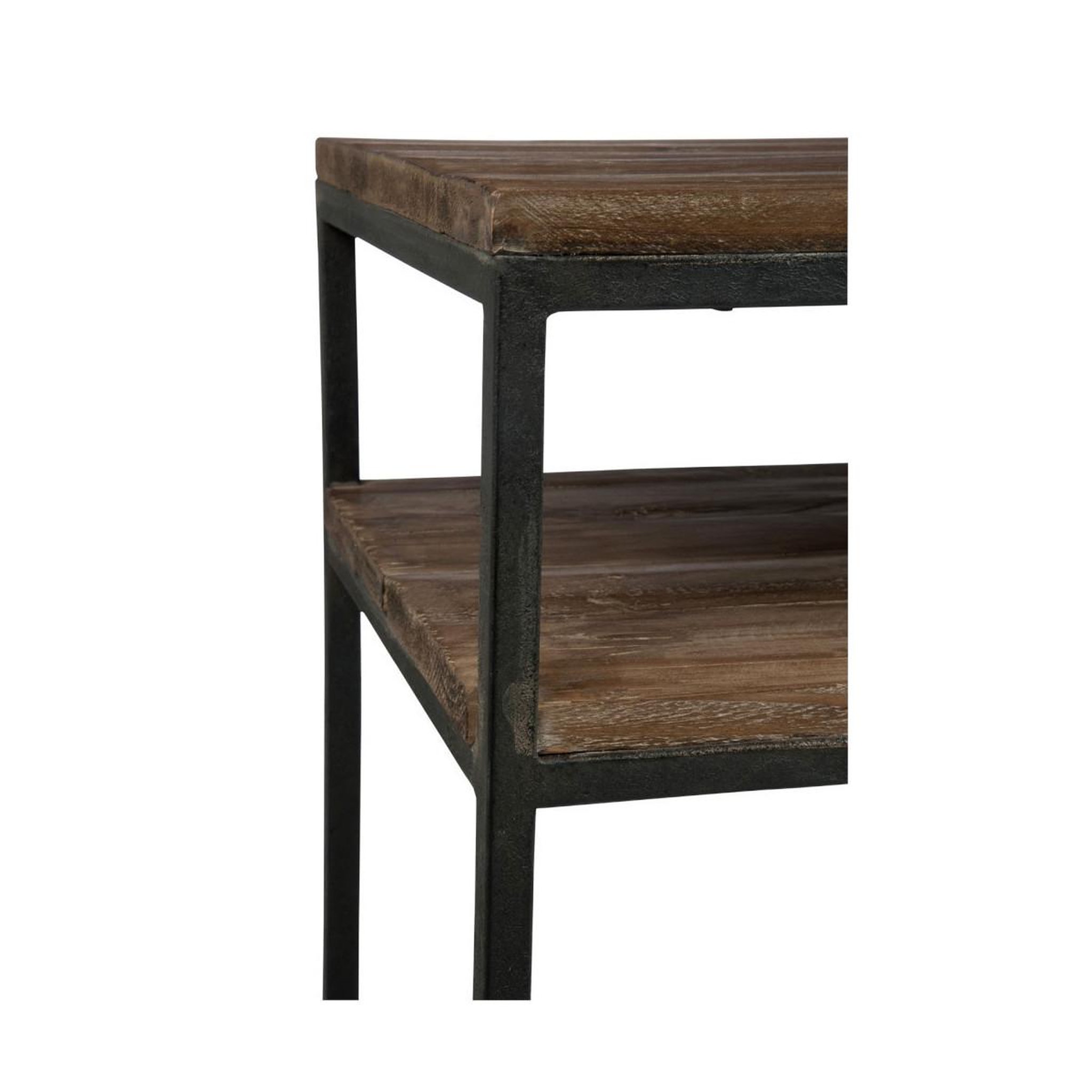 Voir la diapositive 5 : J-LINE Console en bois 2 niveaux  cassidy  120cm naturel