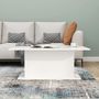 Voir la diapositive 4 : VIDAXL Table basse blanc 102x55,5x40 cm bois d'ingenierie