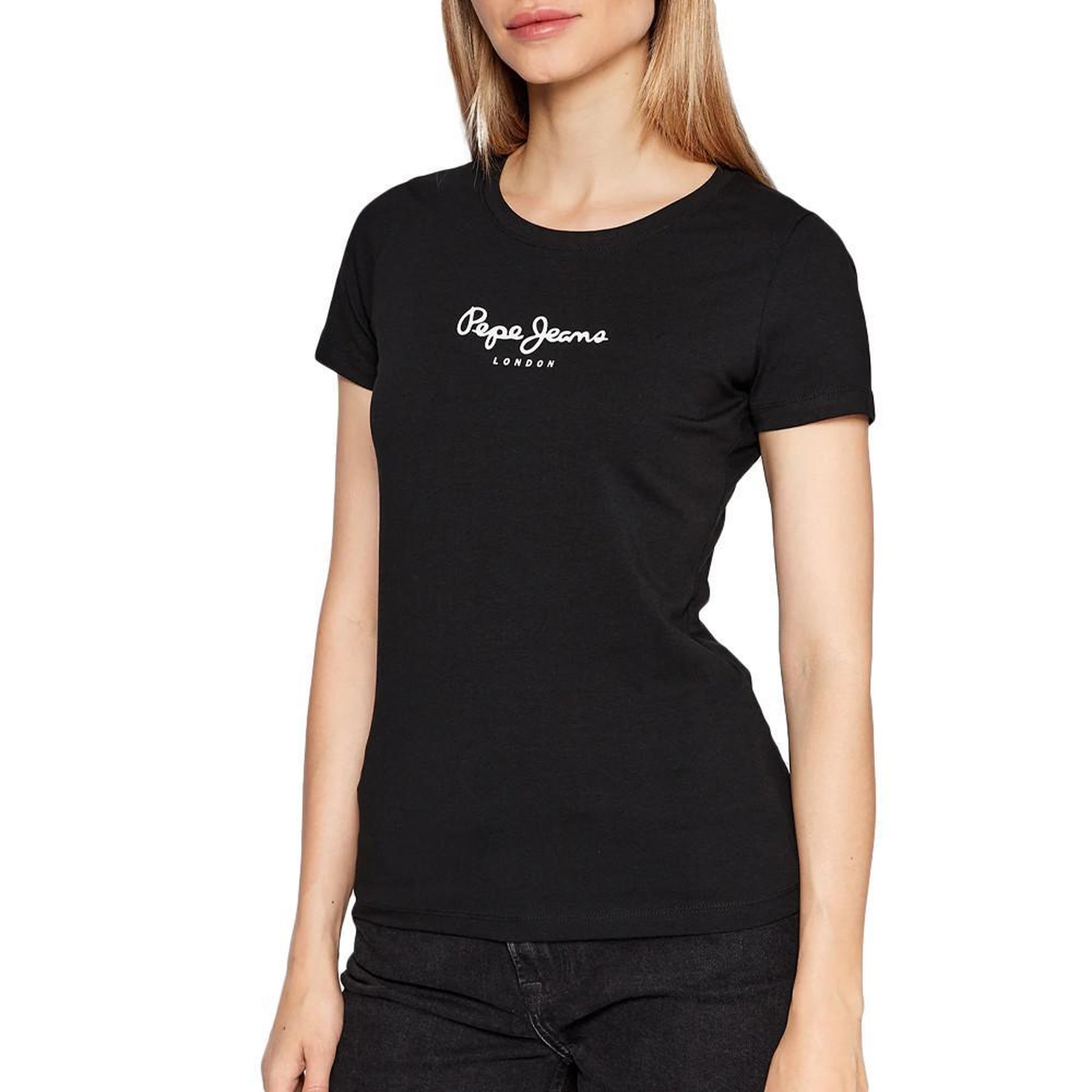 Pepe Jeans T-shirt Noir Femme Pepe Jeans New Virginia. Coloris disponibles : Noir