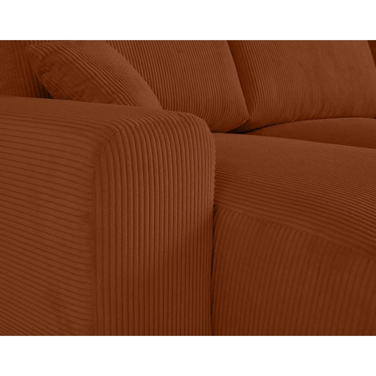 LISA DESIGN Garance - canapé panoramique en u - 7 places - en velours côtelé