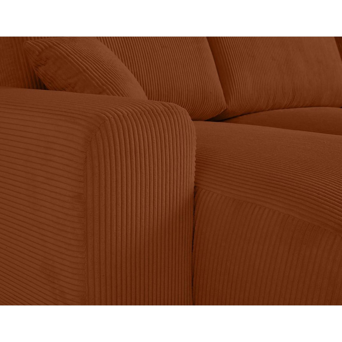 LISA DESIGN Garance - canapé panoramique en u - 7 places - en velours côtelé