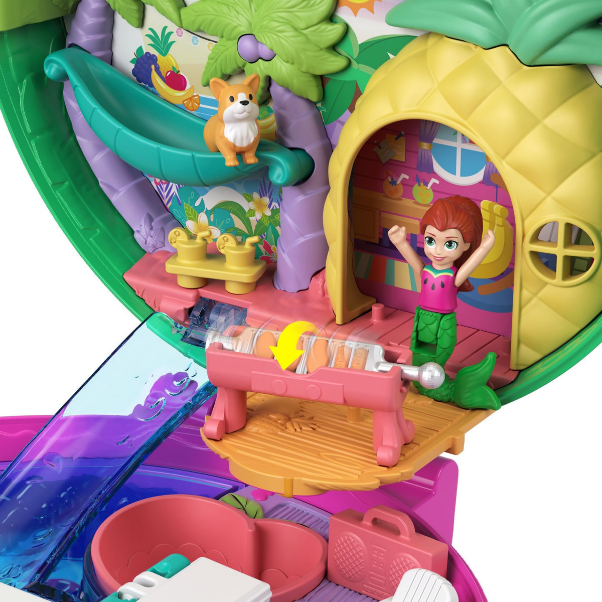 POLLY POCKET Mini poupée Polly Pocket - Coffret pastèque en fête
