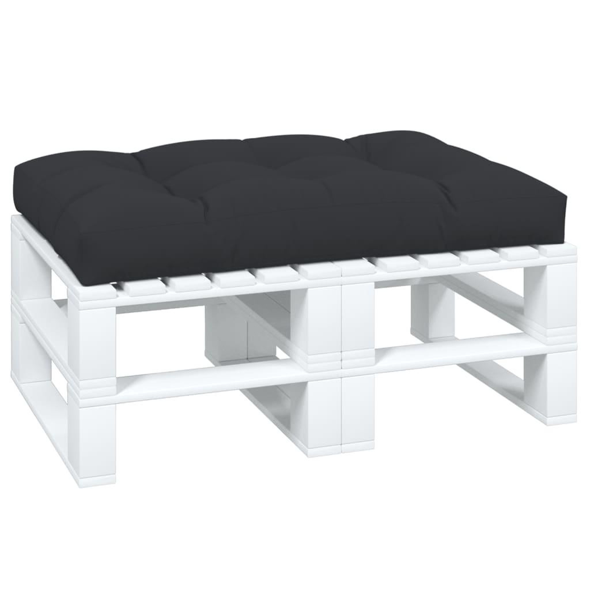Voir la diapositive 3 : VIDAXL Coussin de palette noir 120x80x12 cm tissu