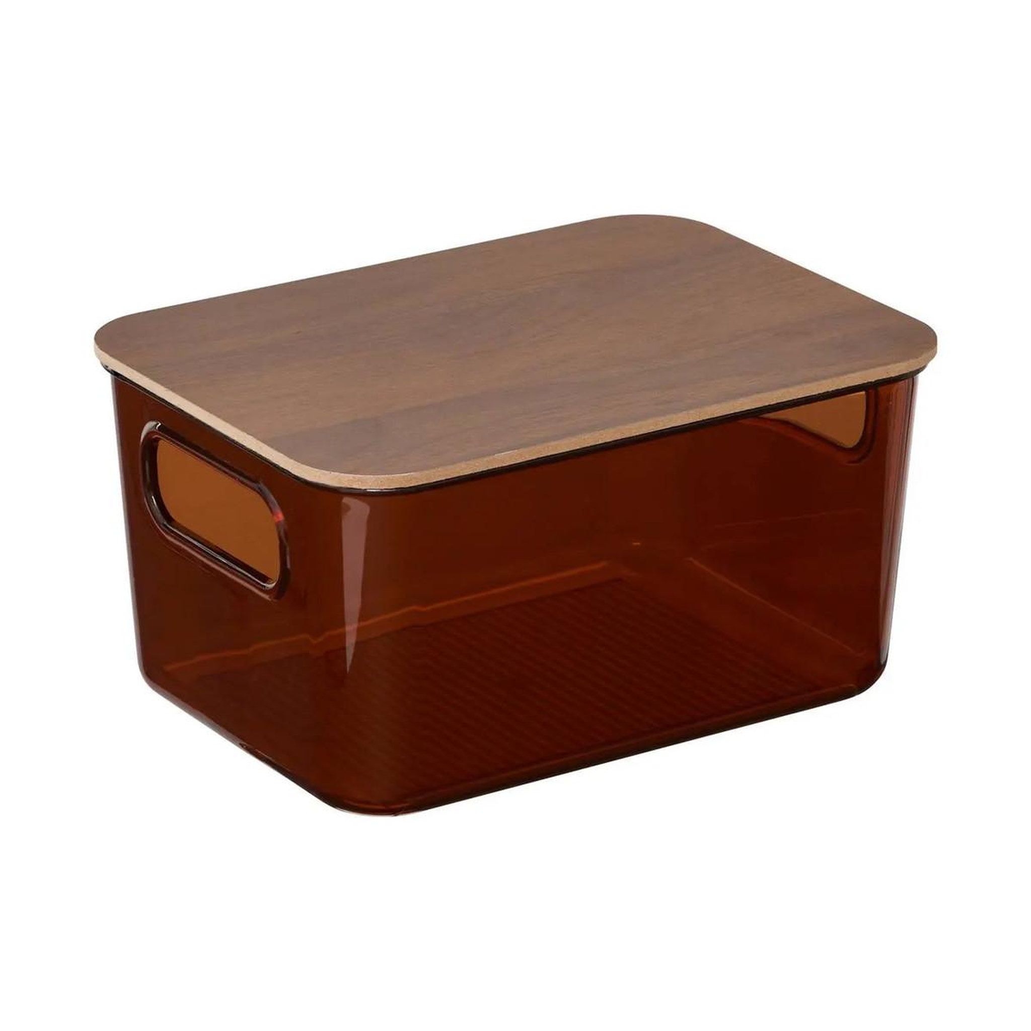 FIVE Boîte de Rangement Avec Couvercle  Lycia  20cm Acajou