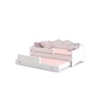 KOBI Lit enfant Emma+ gigogne 160cm avec matelas