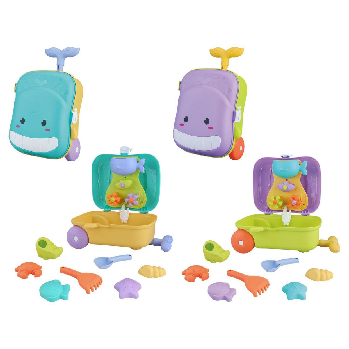 One Two Fun Valise de jouets de plage