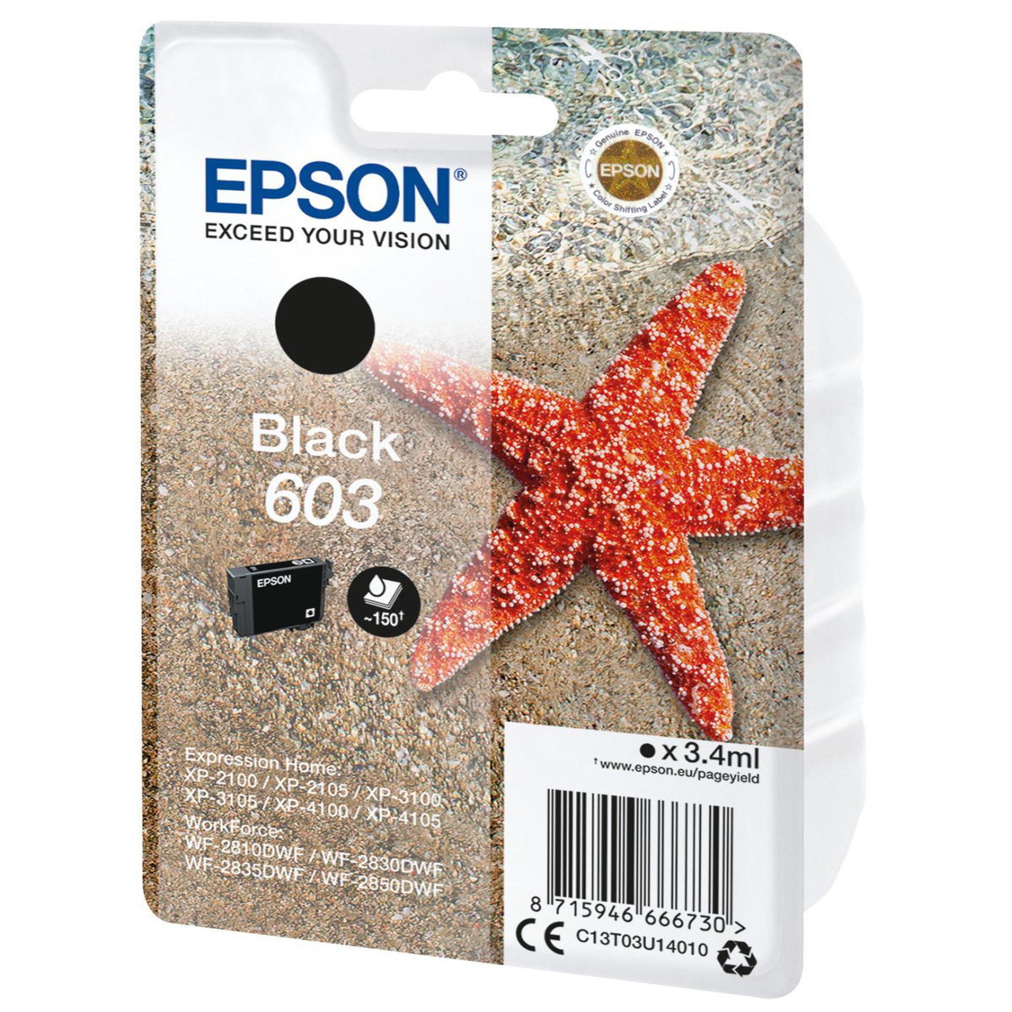 Voir la diapositive 3 : Epson CONSOMMABLE EPSON C 13 T 03 U 14010