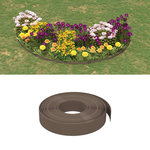 VIDAXL Bordures de jardin 5 pcs marron 10 m 10 cm polyethylene